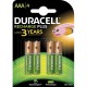 Baterija DURACELL punjiva AAA/4