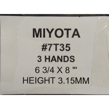 Ključ za MIYOTA 7T35