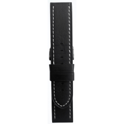 Kožni kaiš 24mm Crna 24.129