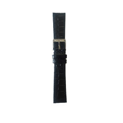 Kožni kaiš 18mm Crna boja 18.185