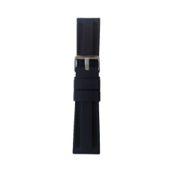 Silikonski kaiš 24mm Crna boja SK24.01