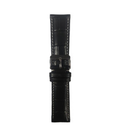 Kožni kaiš 24mm Crna 24.129