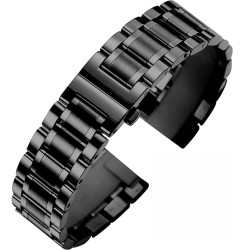 Metalni kaiš - MK22.32 Crna boja 22mm