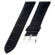 Kožni kaiš 22.273 Crna boja 22mm