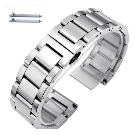 Metalni kaiš - MK20.74 Srebrni 20mm