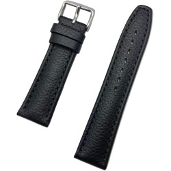 Kožni kaiš 22mm Crna boja 22.185