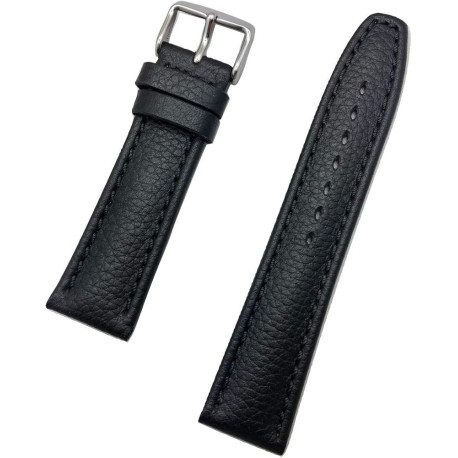 Kožni kaiš 22mm Crna boja 22.185