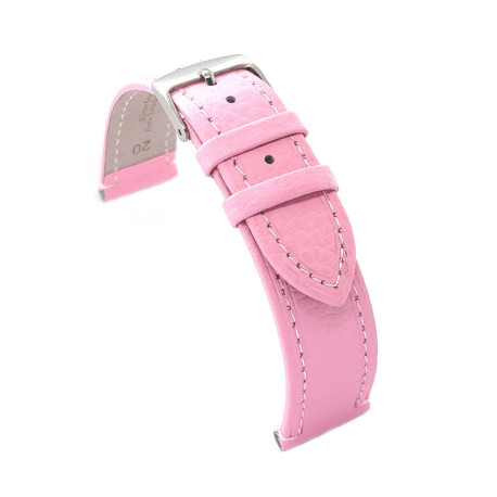 Kožni kaiš Diloy 12mm DIL178.13 Roze boja