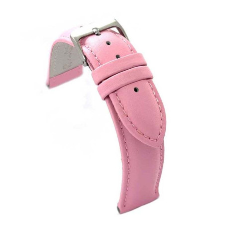 Kožni kaiš Diloy 18mm DIL302.13 Roze boja