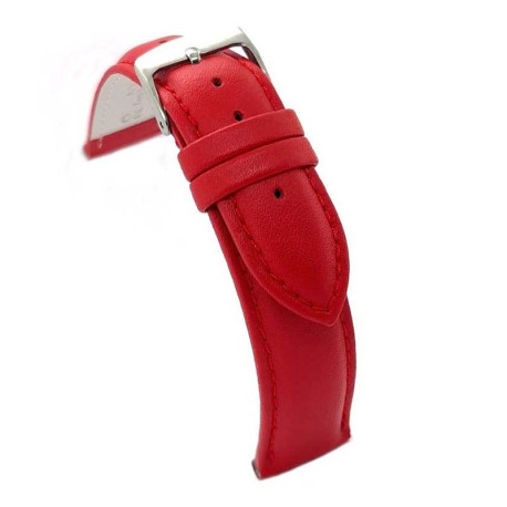 Kožni kaiš Diloy 20mm DIL302.6 Crvena boja