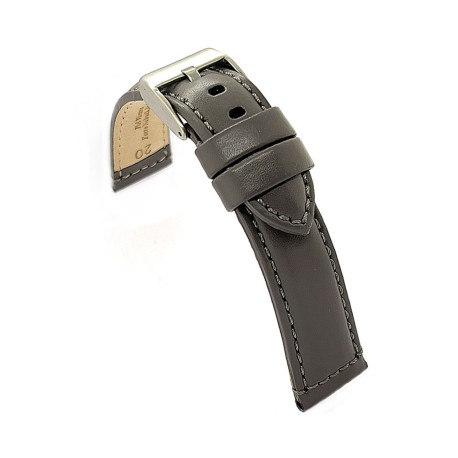 Kožni kaiš Diloy 22mm DIL363.7 Siva boja