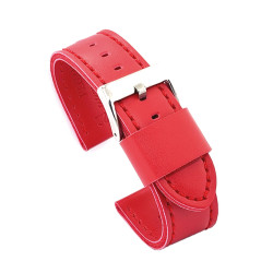 Kožni kaiš Diloy 22mm DIL415.6 Crvena boja