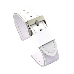 Kožni kaiš Diloy 24mm DIL415.22 Bela boja