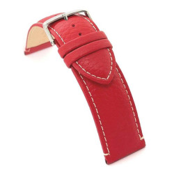Kožni kaiš Diloy 22mm DIL206.6 Crvena boja