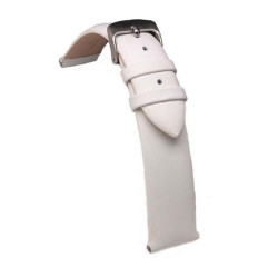 Kožni kaiš Diloy 14mm DIL301.22 Bela boja