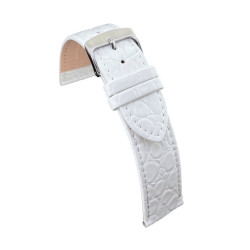 Kožni kaiš Diloy 18mm DIL209.22 Bela boja
