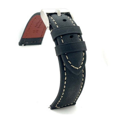 Kožni kaiš Diloy 24mm DIL396.1 Crna boja