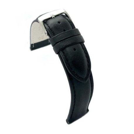 Kožni kaiš 20mm Diloy DIL302.1 Crna boja