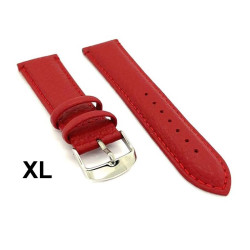 Kožni kaiš Diloy XL 18mm DIL205EL.4 Tamno crvena boja