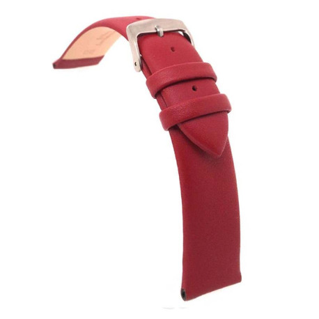 Kožni kaiš Diloy 18mm DIL301.4 Tamno crvena boja
