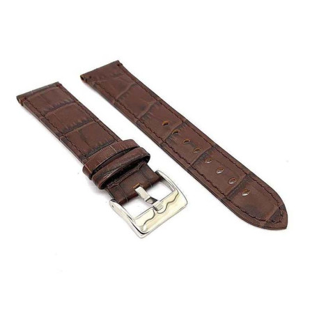 Kožni kaiš Diloy 22mm DIL361.2 Tamno braon boja