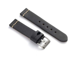 Kožni kaiš Diloy 18mm DIL392.1 Crna boja