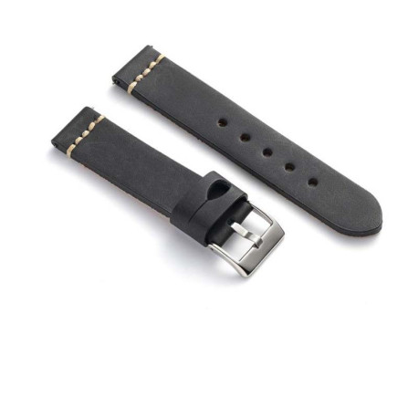 Kožni kaiš Diloy 22mm DIL392.1 Crna boja