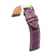 Kožni kaiš Diloy 24mm DIL378.18 Lila boja