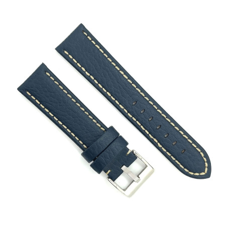 Kožni kaiš Diloy 24mm DIL376.5 Teget boja