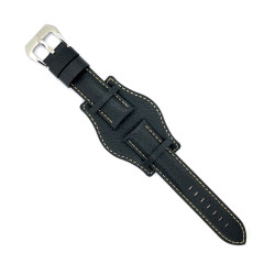 Kožni kaiš Diloy 22mm DIL386.1 Crna boja