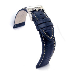 Kožni kaiš Diloy 20mm DIL378.5 Teget boja