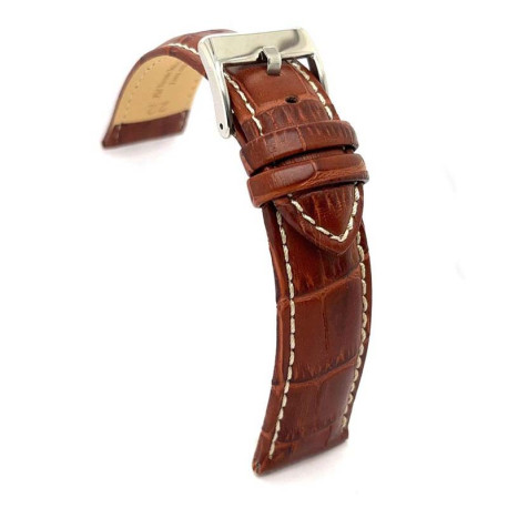 Kožni kaiš Diloy 22mm DIL378.9 Braon boja