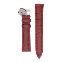 Kožni kaiš Diloy XL 18mm DIL379EL.4 Tamno crvena