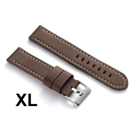 Kožni kaiš Diloy XL 24mm DIL384EL.2 Tamno braon boja