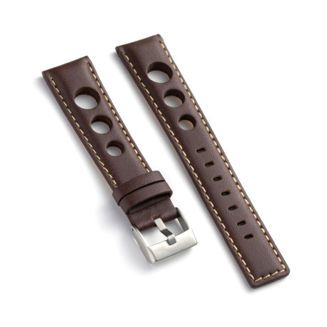 Kožni kaiš Diloy 20mm DIL355.2 Tamno braon boja