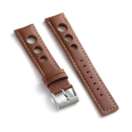 Kožni kaiš Diloy 20mm DIL355.3 Svetlo braon boja