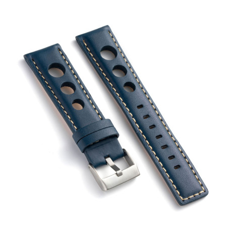 Kožni kaiš Diloy 22mm DIL355.5 Teget boja