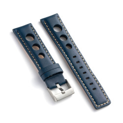 Kožni kaiš Diloy 24mm DIL355.5 Teget boja