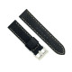 Kožni kaiš Diloy 22mm DIL398.1.22 Crni sa belim štepom