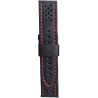 Kožni kaiš Diloy 22mm DIL398.1.6 Crni sa crvenim stepom