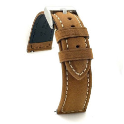 Kožni kaiš Diloy 24mm DIL396.3 Svetlo Braon boja