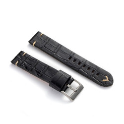 Kožni kaiš Diloy 22mm DIL403.1 Crna boja