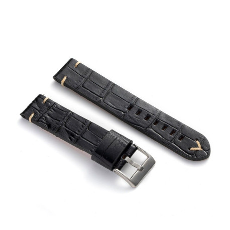 Kožni kaiš Diloy 22mm DIL403.1 Crna boja