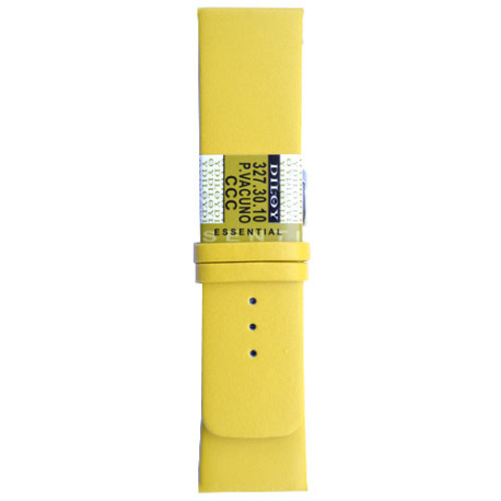 Kožni kaiš Diloy 28mm DIL327EA.10 Zuta boja