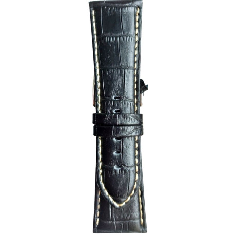 Kožni kaiš Diloy 26mm DIL378EA.1 Crna boja