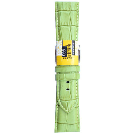 Kožni kaiš Diloy 26mm DIL368EA.11 Svetlo zelena boja
