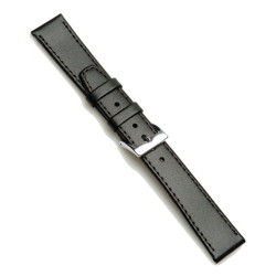 Kožni kaiš 18mm (Eko koža) Crna boja 18.18