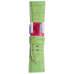 Kožni kaiš Diloy 28mm DIL378EA.11 Svetlo zelena boja