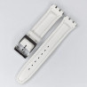 Swatch kaiš 19mm SW19.10 Bela boja