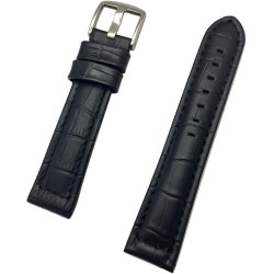 Kožni kaiš 22mm Crna boja 22.342